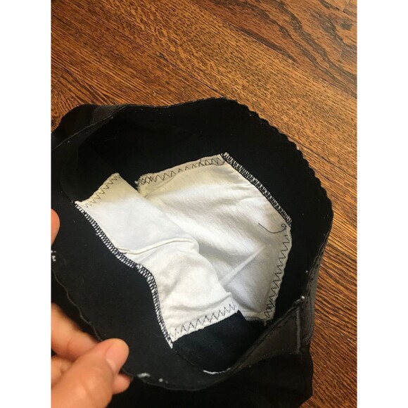 vtg girdle slip black panty undergarment lace stretch elastic silky floral small - Picture 5 of 7